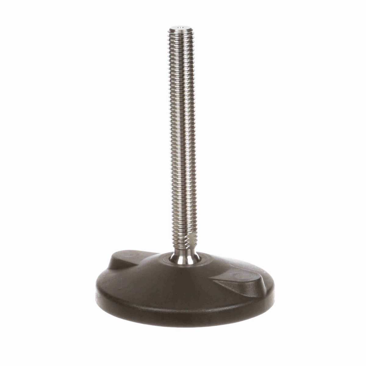 System Plast Fixed Plastic Leveler; Series: VG-511, Base Diameter: 4, Spindle Length: 4.6-in, Thread: 5/8-11 - VG-511-04-S58-L5T