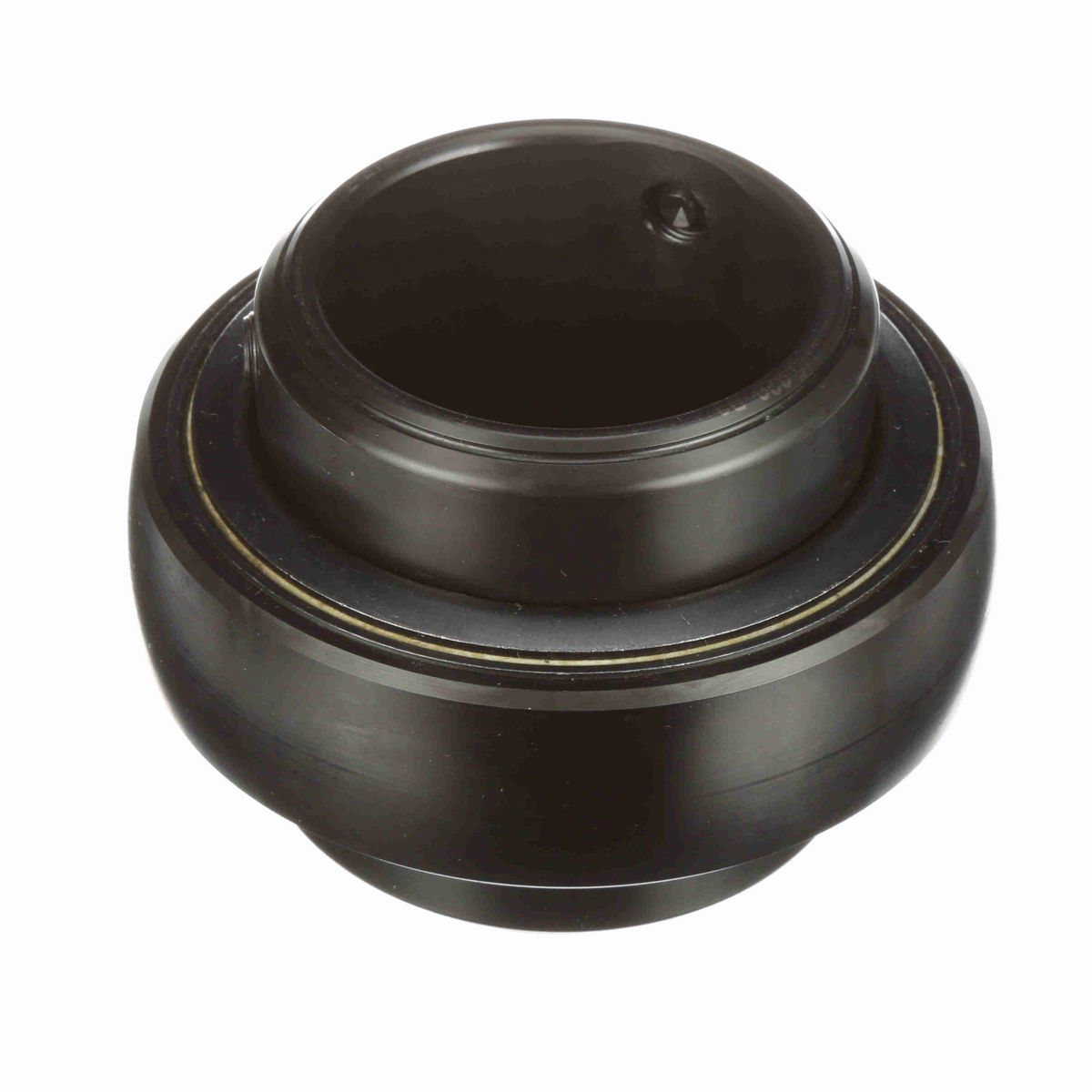 Sealmaster Mounted Insert Only Ball Bearing - 52100 Bearing Steel, Black Oxided - Double Setscrew Lock - 2-211D