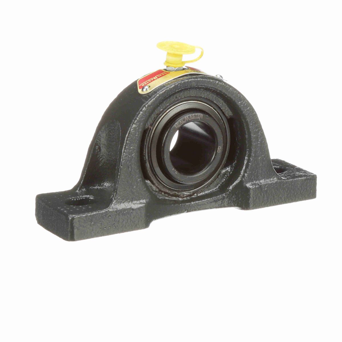Sealmaster Mounted Cast Iron Two Bolt Low Base Pillow Block Ball Bearing - 52100 Bearing Steel, Black Oxided - Setscrew Lock - NPL-16