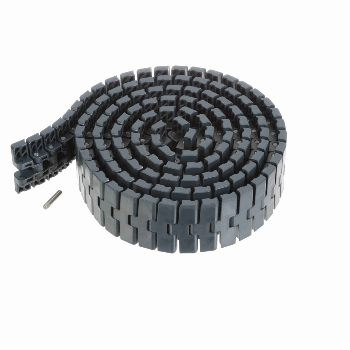 System Plast 2250FT-M Side-flexing Solid Top, Material: NG evo (Gray Blue), Width: 3.3in, Pitch: 1in - NGE2251FT-M-K330