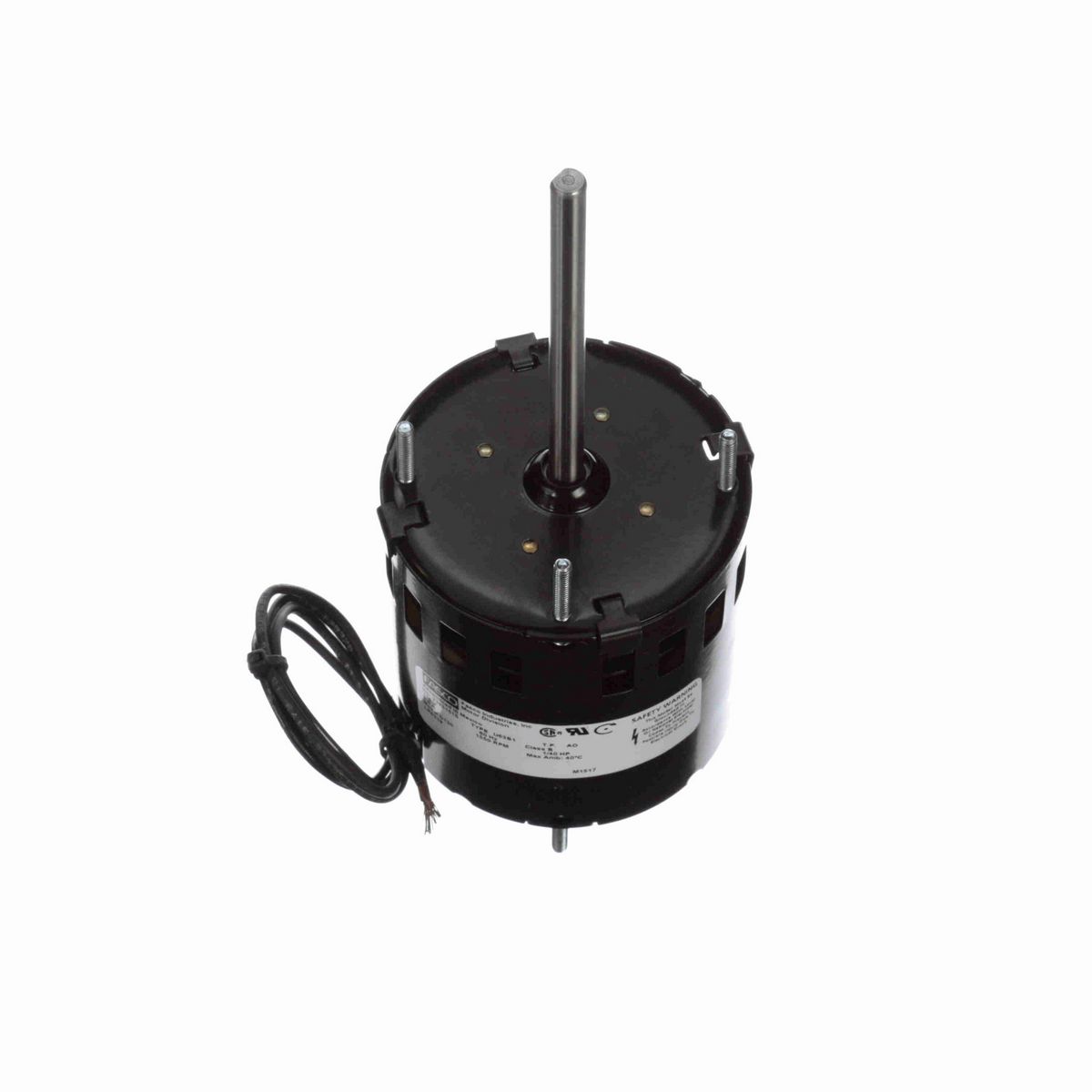 FASCO OEM Replacement Motor, 1/40 HP, 1 Ph, 60 Hz, 115 V, 1550 RPM, 1 Speed, 3.3" Diameter, OAO - D130