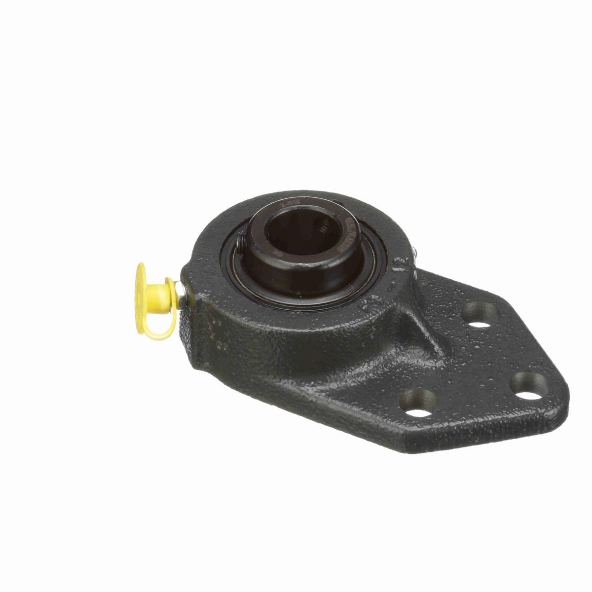 Sealmaster Mounted Cast Iron Three Bolt Flange Bracket Ball Bearing - 52100 Bearing Steel, Black Oxided - Setscrew Lock - FB-12