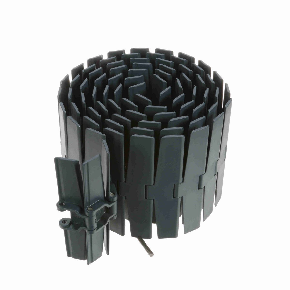 System Plast 880M Side-flexing Solid Top, Material: NG evo (Gray Blue), Width: 7.5in, Pitch: 1.5in - NGE880M-K750