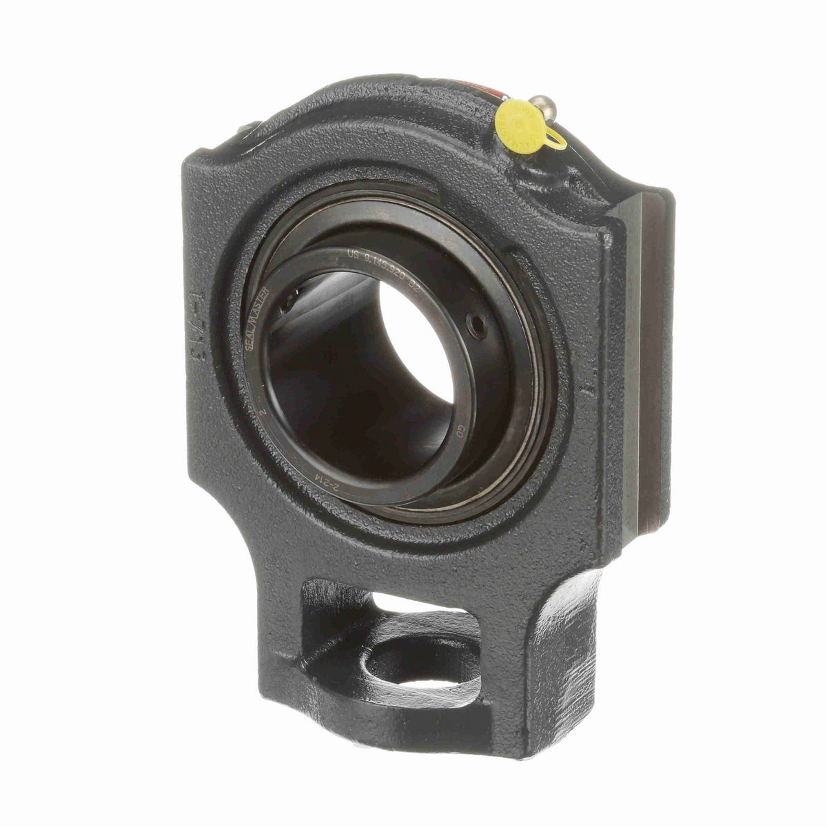Sealmaster Mounted Cast Iron Wide Slot Take Up Ball Bearing - 52100 Bearing Steel, Black Oxided - Setscrew Lock - ST-46