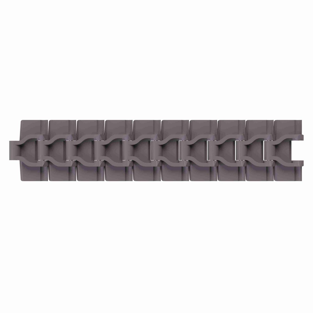 Rexnord 879B Side-flexing Solid Top, Material: Brown High Performance, Width: 3.25in, Pitch: 1.5in - 81400041