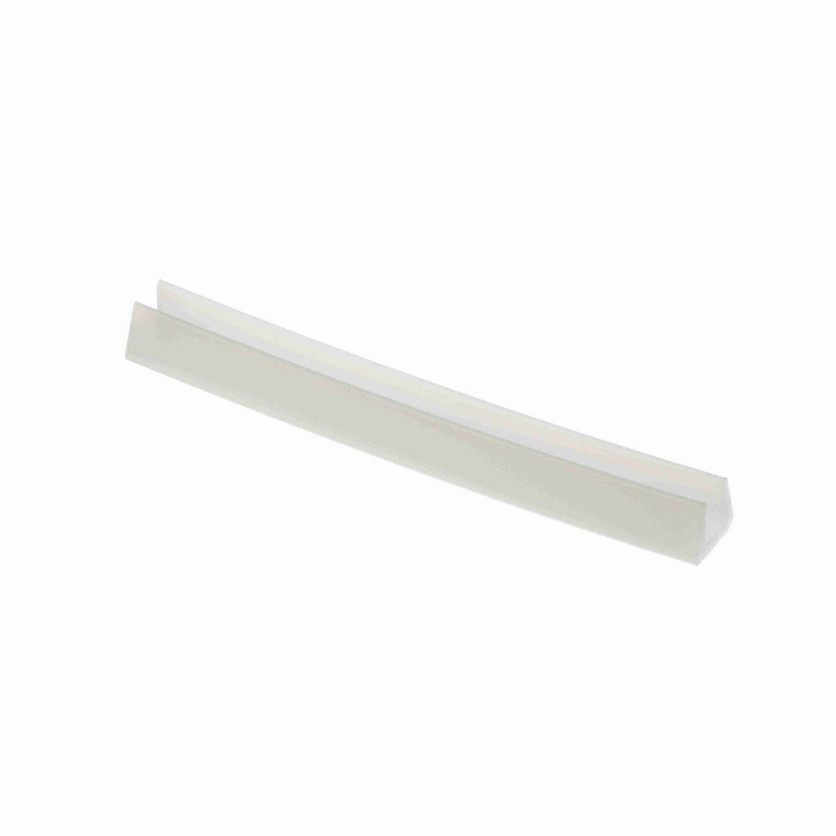 System Plast Bar Cap: 0.75"W X 0.63"H X 3000"L White UHMW-PE - VG-P38BC-250