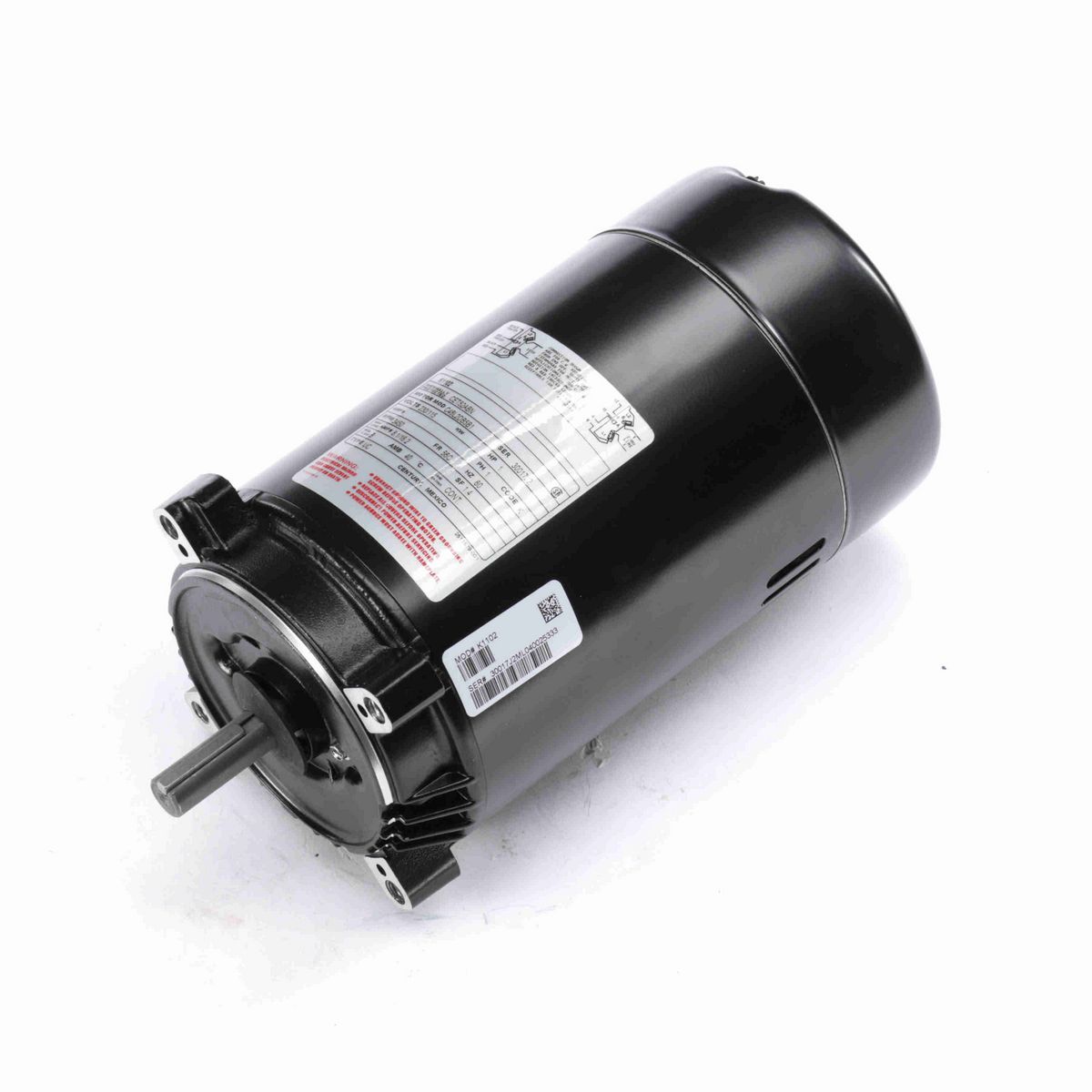 Century Jet Pump Motor, 1 HP, 1 Ph, 60 Hz, 230/115 V, 3600 RPM, 56C Frame, ODP - K1102