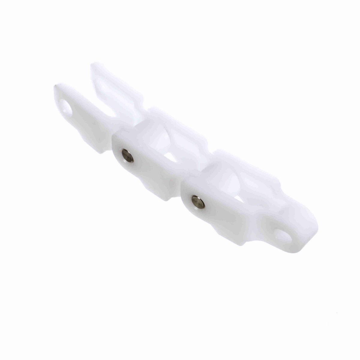 System Plast 600F Side-flexing Solid Top, Material: White Low Friction, Width: 42mm, Pitch: 2.5in - LFW600F