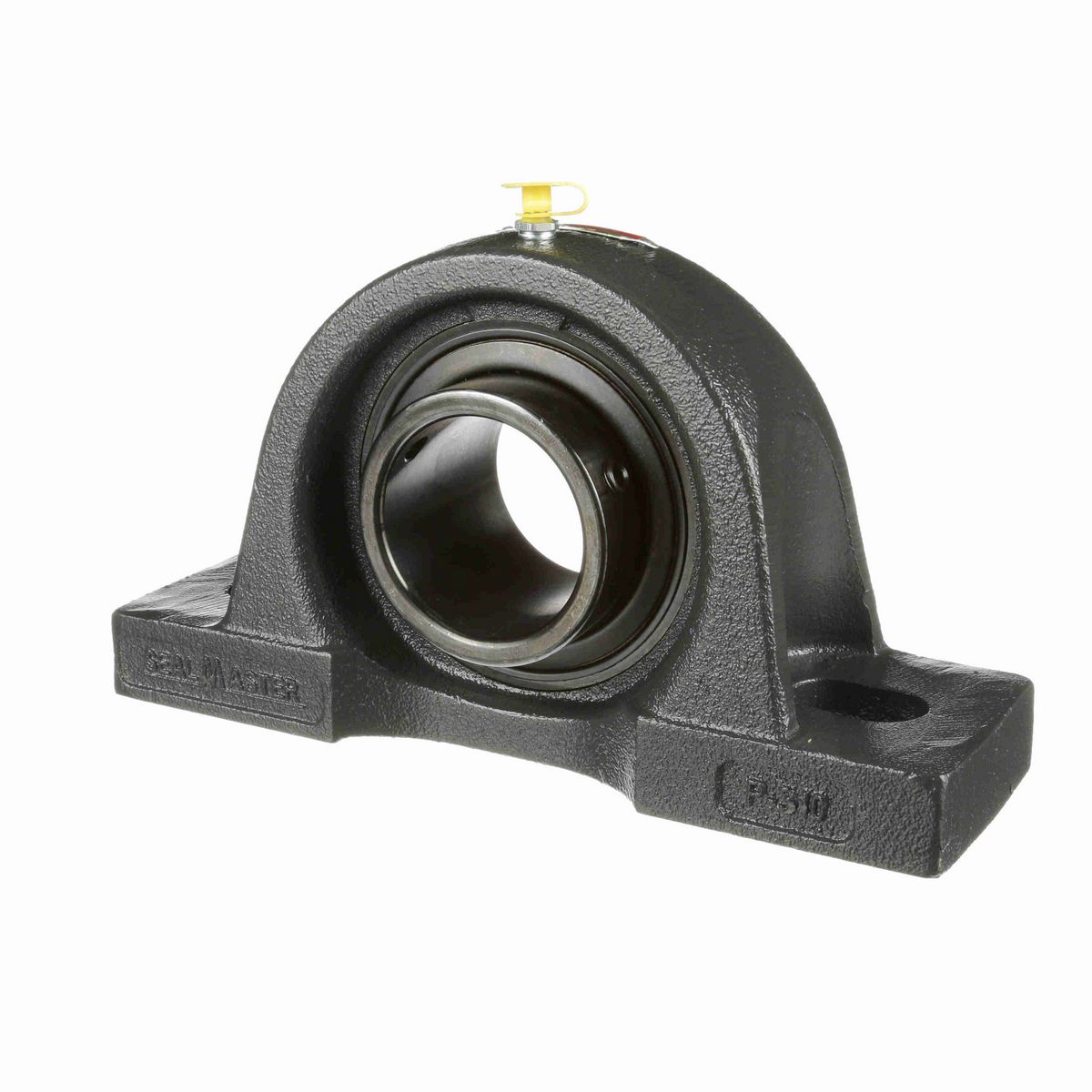 Sealmaster Mounted Cast Iron Two Bolt Pillow Block Ball Bearing - 52100 Bearing Steel, Black Oxided - Setscrew Lock - MP-38