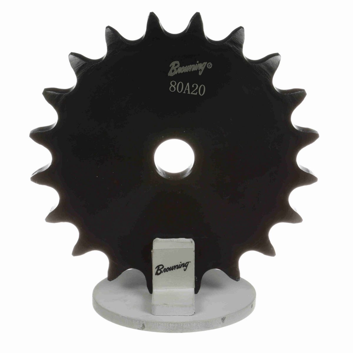 Browning Steel Minimum Plain Bore Roller Chain Sprocket - 80A20