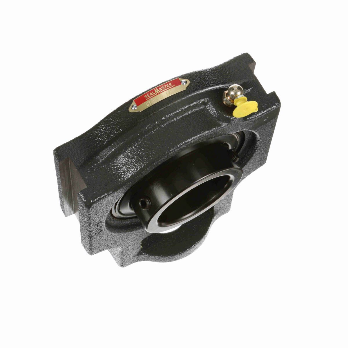 Sealmaster Mounted Cast Iron Wide Slot Take Up Ball Bearing - 52100 Bearing Steel, Black Oxided - Setscrew Lock - ST-40