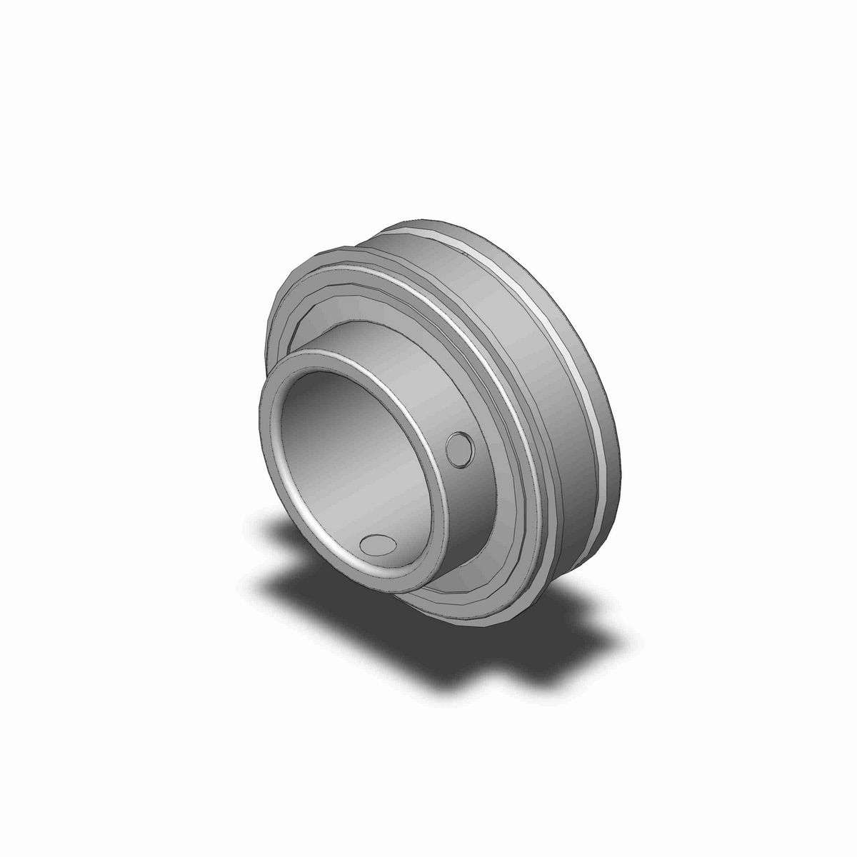 Sealmaster Mounted Insert Only Ball Bearing - 52100 Bearing Steel, Black Oxided - Half-Dog and Wire Setscrew Lock - High Temperature - ERX-24 HIY