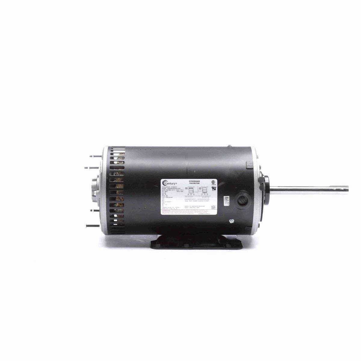 Century JuggerNaut® Condenser Fan Motor, 1 HP, 3 Ph, 60 Hz, 208-230/460 V, 900 RPM, 56HZ Frame, OAO - H1053AV1