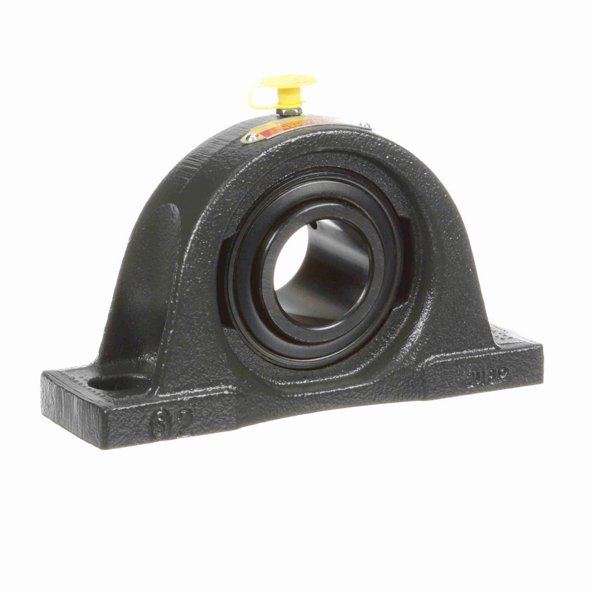 Sealmaster Mounted Cast Iron Two Bolt Low Base Pillow Block Ball Bearing - 52100 Bearing Steel, Black Oxided - Setscrew Lock - NPL-207