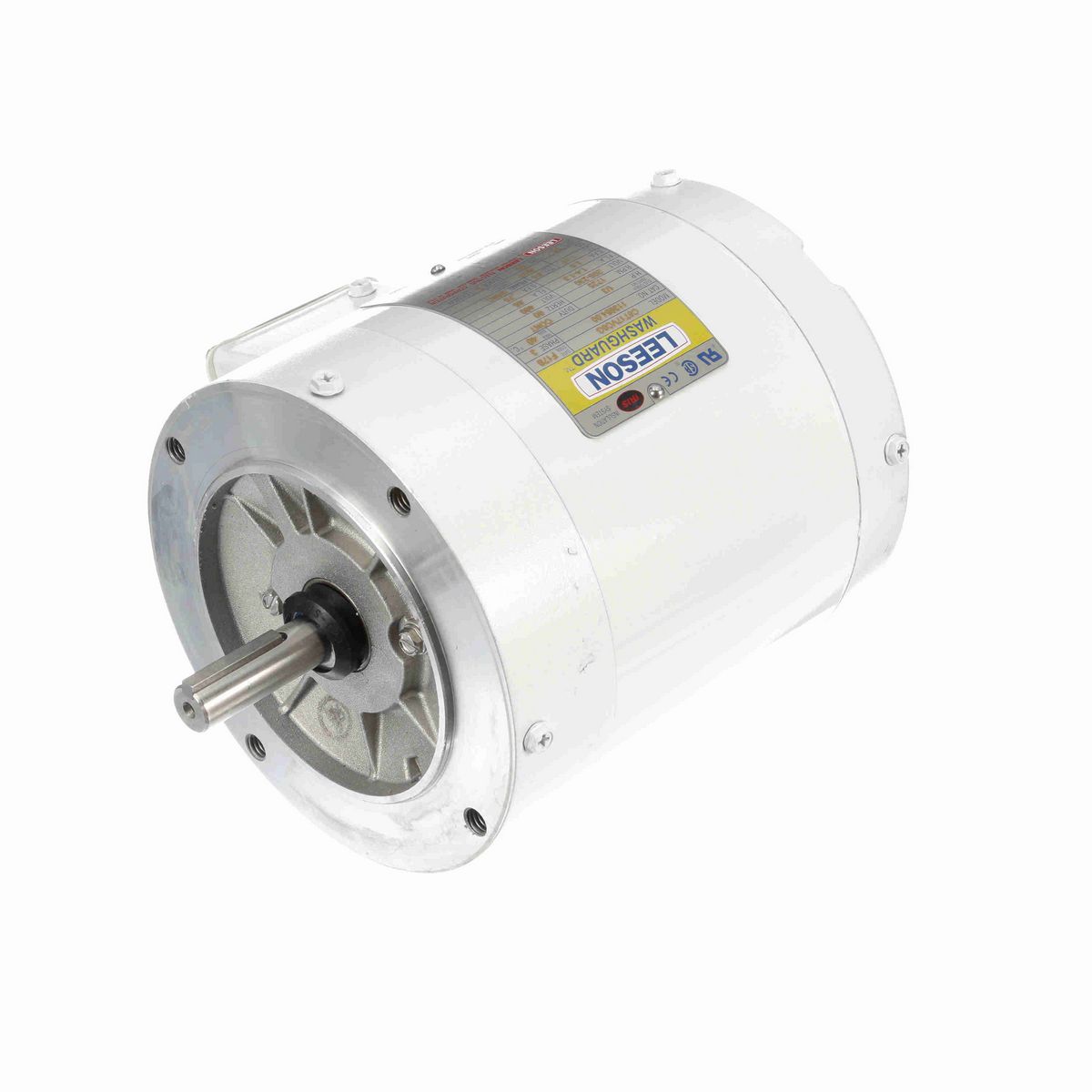LEESON White Duck™ General Purpose Motor, 0.33 HP, 3 Ph, 60 Hz, 230/460 V, 1800 RPM, 56C Frame, TENV - 113954.00