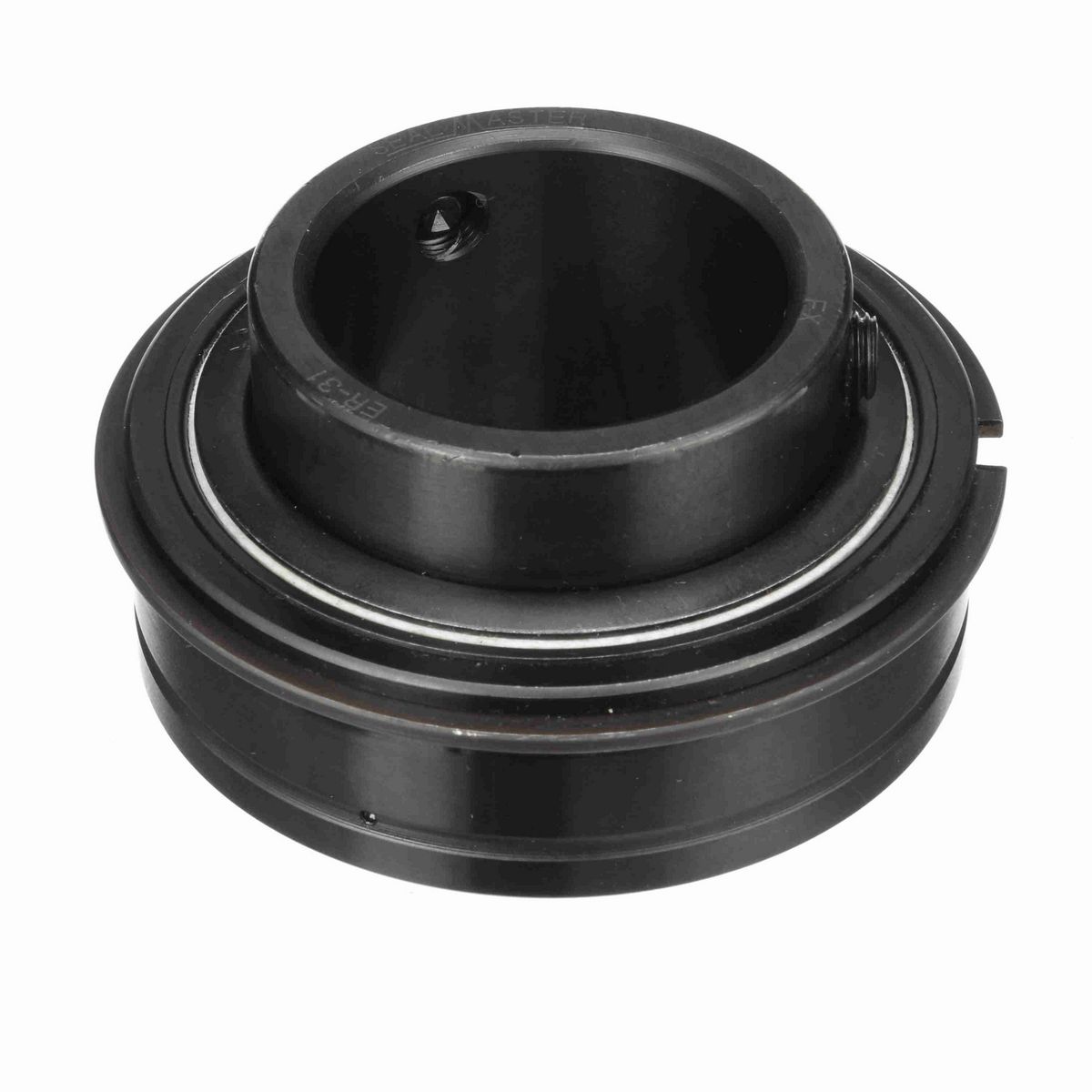 Sealmaster Mounted Insert Only Ball Bearing - 52100 Bearing Steel, Black Oxided - Setscrew Lock - ER-31