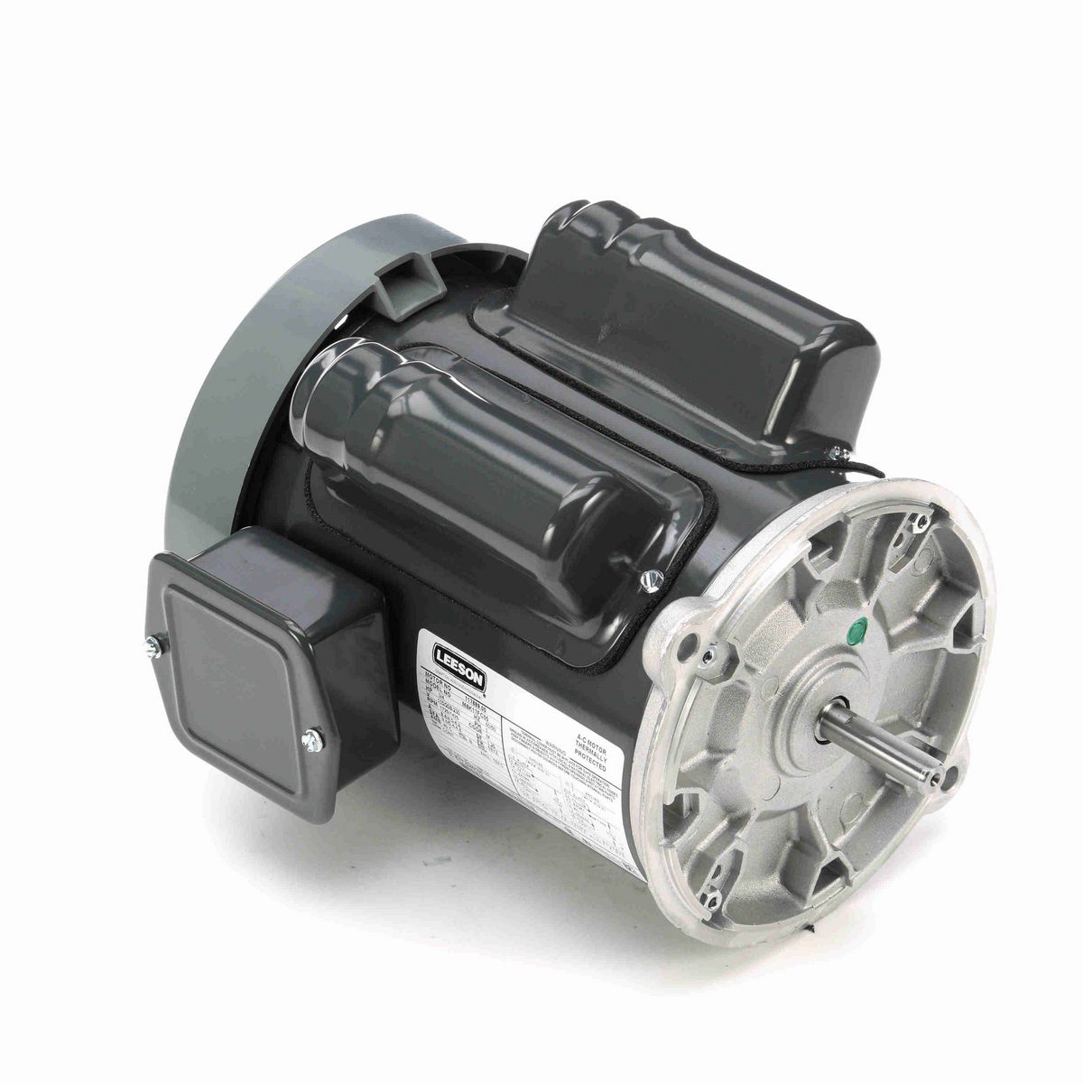 LEESON Auger Drive Motor, 0.75 HP, 1 Ph, 60 Hz, 115/208-230 V, 1800 RPM, 56YZ Frame, TEFC - 117889.00