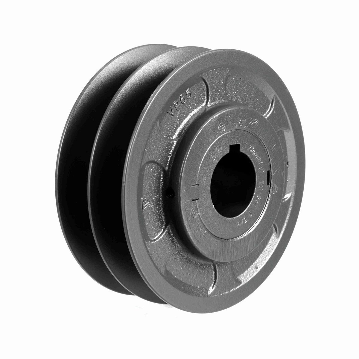 Browning 2 Groove Cast Iron Finish Bore FHP Variable Pitch Sheave - 2VP65X 1 5/8