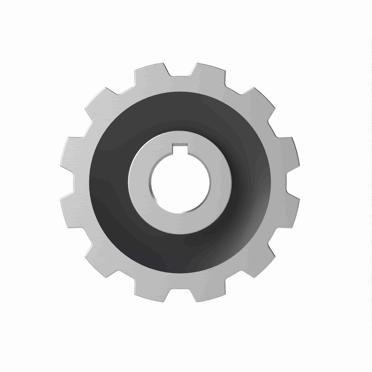 Rexnord 882 Series Solid One Piece Cast Iron Sprocket with 12 Teeth and a 1in Round Shaft-Ready Bore with Keyway & Setscrew - 401-325-4