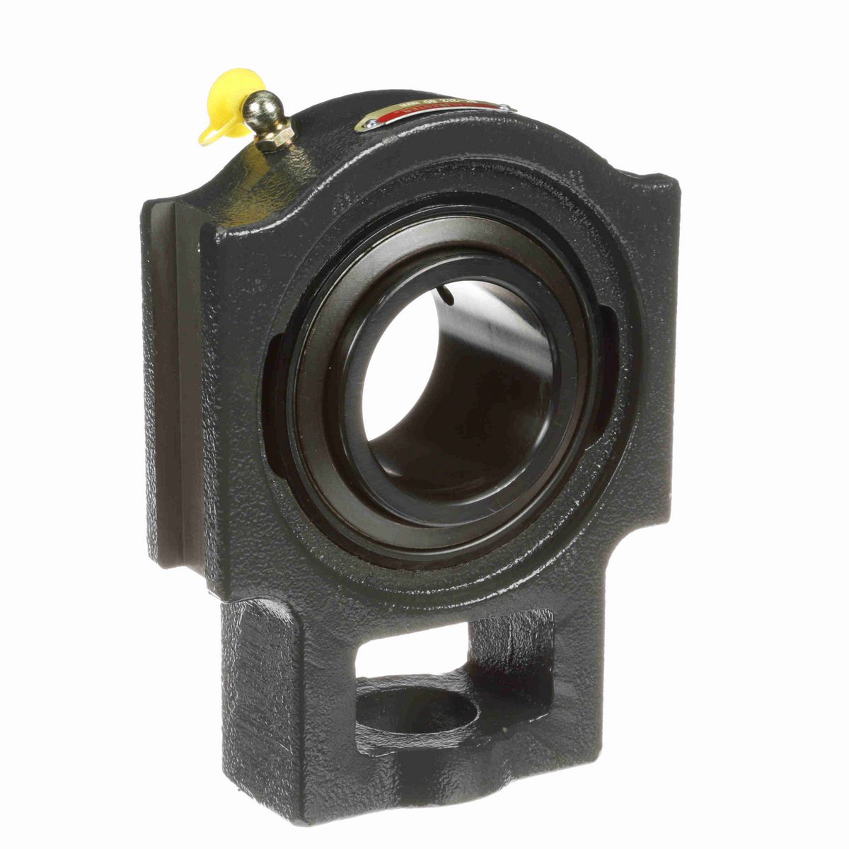 Sealmaster Mounted Cast Iron Wide Slot Take Up Ball Bearing - 52100 Bearing Steel, Black Oxided - Setscrew Lock - ST-212