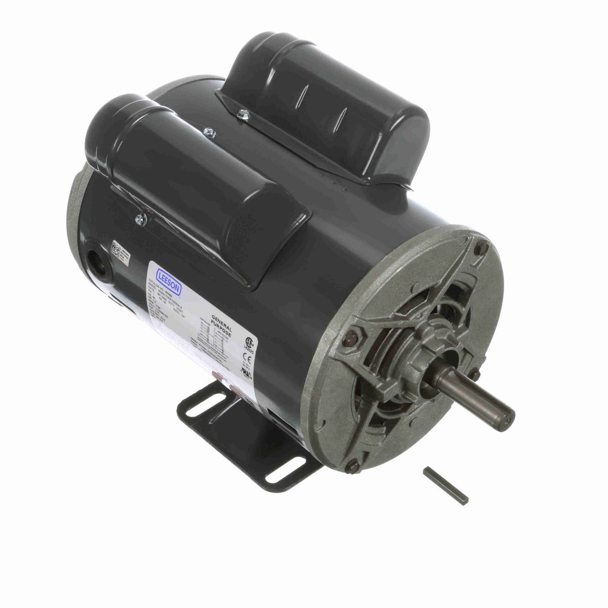 LEESON General Purpose Motor, 1 HP, 1 Ph, 60 Hz, 115/208-230 V, 1800 RPM, 56 Frame, DP - S039A