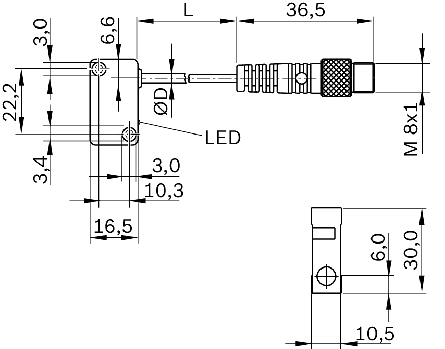 Датчик приближения Bosch Rexroth BES517-398-NO-C-S49-00,2 [R901420156]