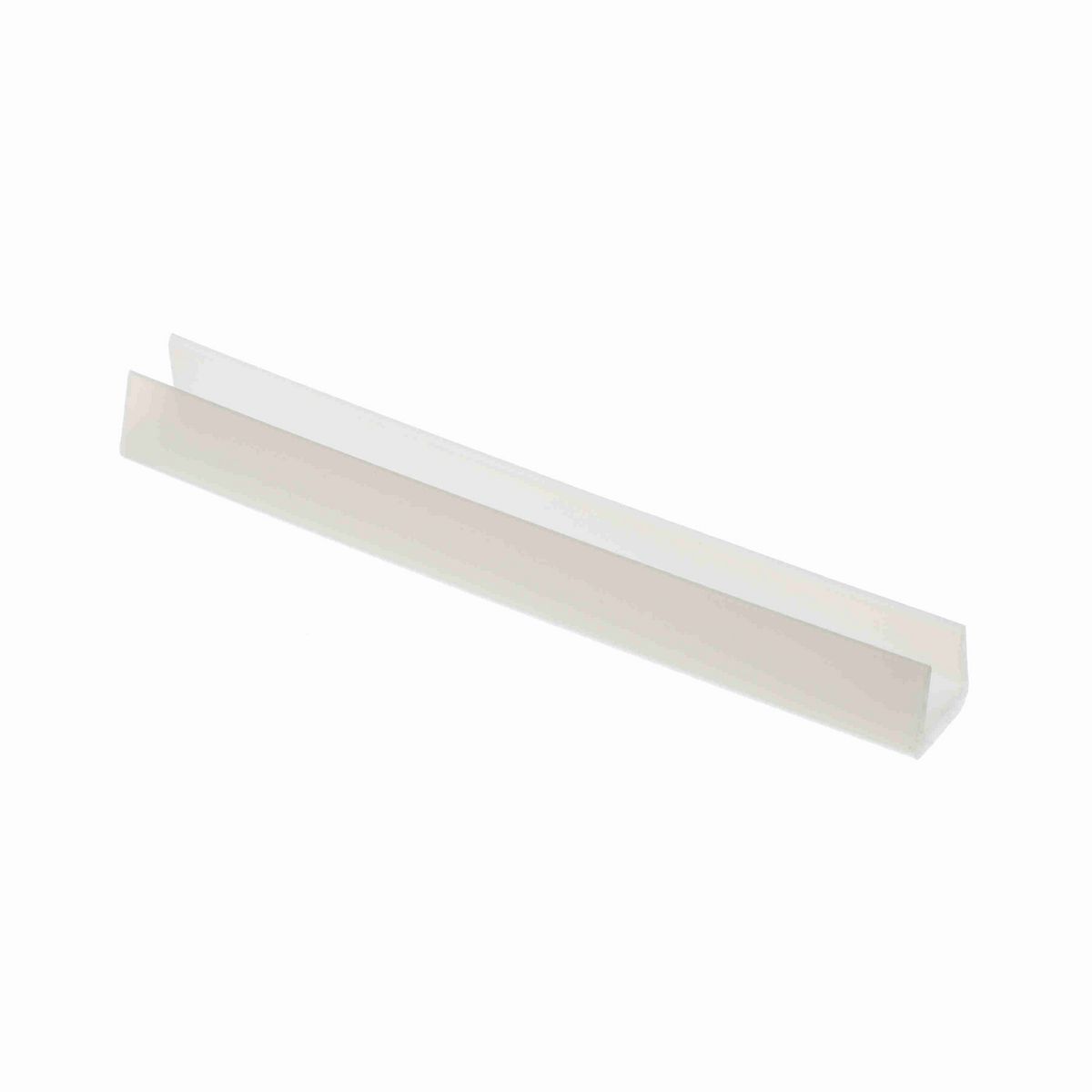 System Plast Bar Cap: 0.75"W X 0.69"H X 240"L White UHMW-PE - VG-P12BC-20