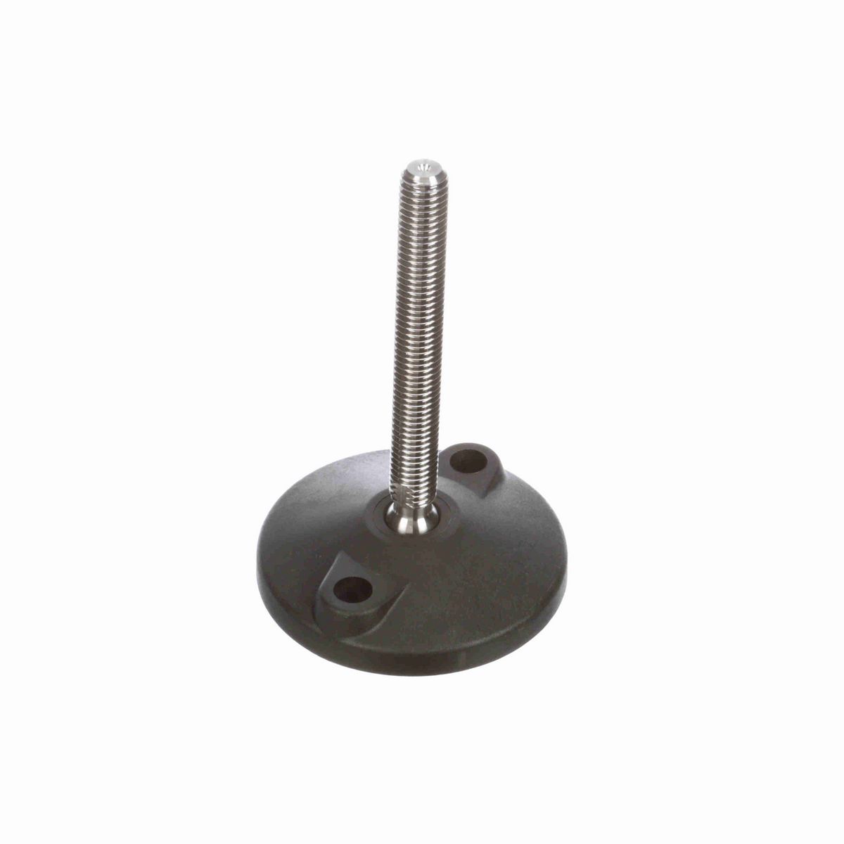 System Plast Fixed Plastic Leveler; Series: VG-511, Base Diameter: 4, Spindle Length: 4.6-in, Thread: 5/8-11 - VG-511-02-S58-L5T