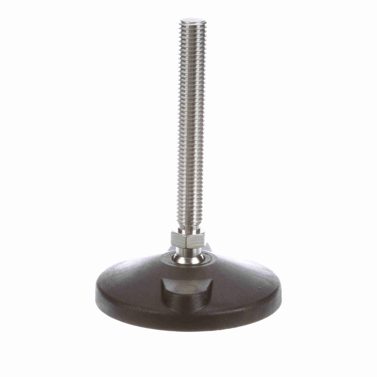 System Plast Fixed Plastic Leveler; Series: VG-511, Base Diameter: 4, Spindle Length: 4.55-in, Thread: 5/8-11 - VG-511H-04-S58-L5T