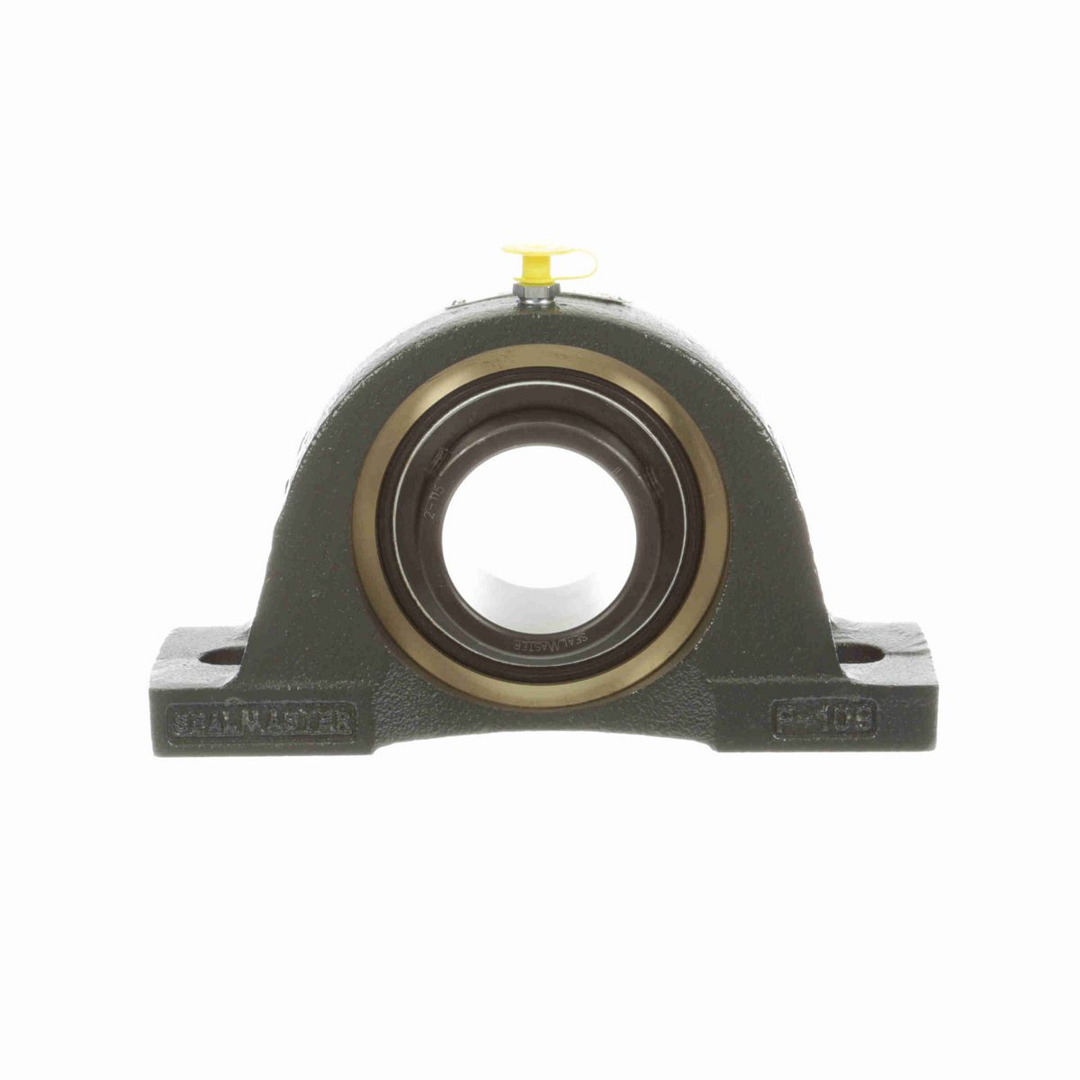 Sealmaster Mounted Cast Iron Two Bolt Pillow Block Ball Bearing - 52100 Bearing Steel, Black Oxided - Setscrew Lock - ENP-31