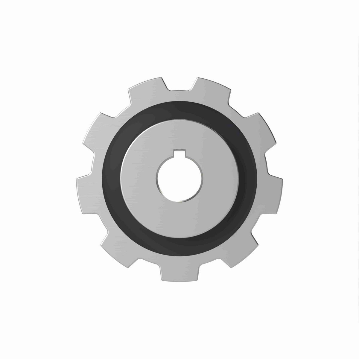 Rexnord 882 Series Solid One Piece Cast Iron Sprocket with 9 Teeth and a 1in Round Shaft-Ready Bore with Keyway & Setscrew - 401-322-4
