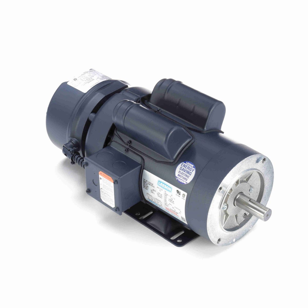 LEESON Brake Motor, 1.50 HP, 1 Ph, 60 Hz, 115/230 V, 1800 RPM, 145TC Frame, TEFC - 121815.00
