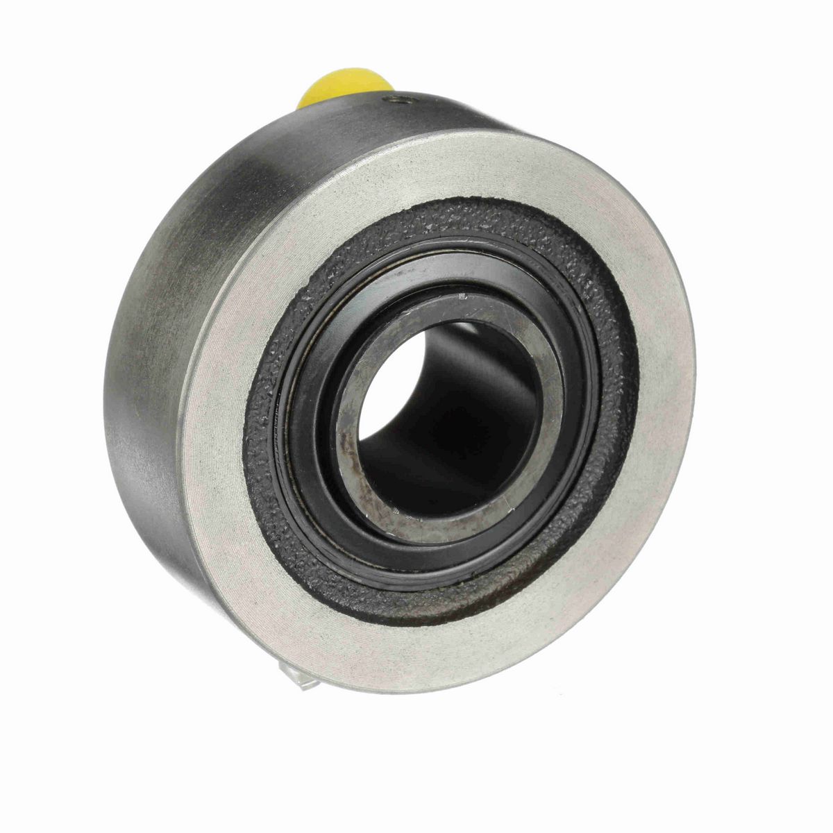 Sealmaster Mounted Cast Iron Cylindrical Cartridge Ball Bearing - 52100 Bearing Steel, Black Oxided - Setscrew Lock - SC-19
