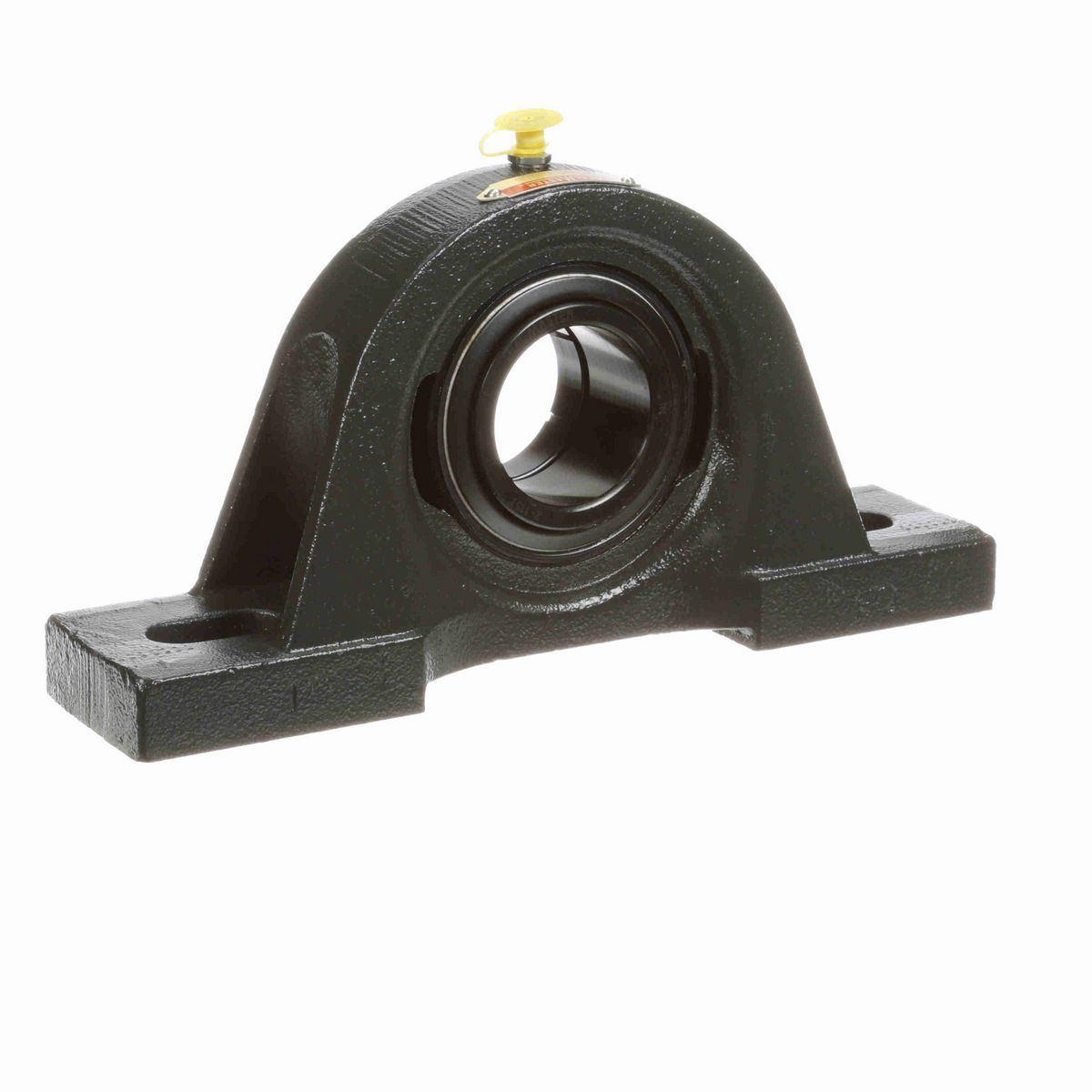 Sealmaster Mounted Cast Iron Two Bolt Pillow Block Ball Bearing - 52100 Bearing Steel, Black Oxided - Concentric Lock - SP-31T