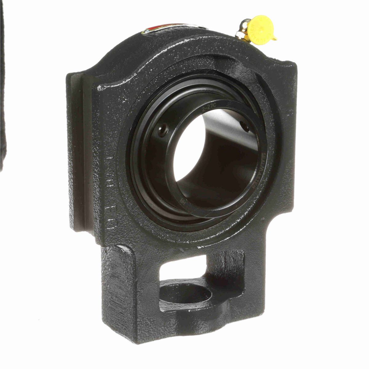Sealmaster Mounted Cast Iron Wide Slot Take Up Ball Bearing - 52100 Bearing Steel, Black Oxided - Setscrew Lock - ST-51C