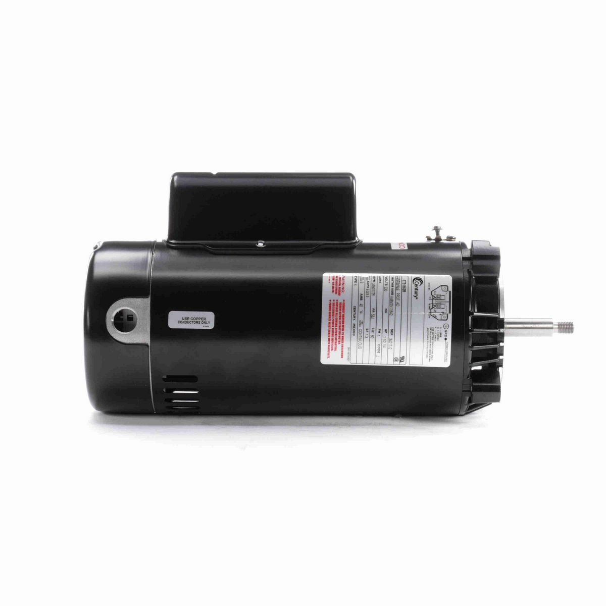 Century Pool Pump Motor, 1 1/2,1/4 HP, 1 Ph, 60 Hz, 230 V, 3600 RPM, 56J Frame, ODP - STS1152R