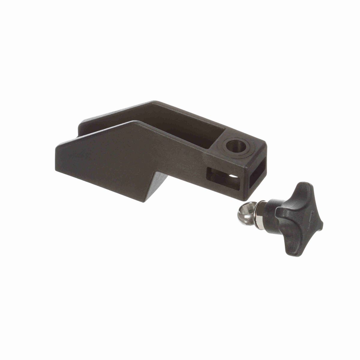 System Plast Standard Duty Guide Rail Bracket,~Polypropylene, 1/2" Rod,~without Positioning Lip - VG-210FPP-12