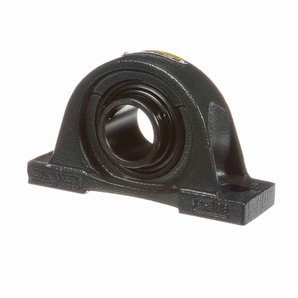 Sealmaster Mounted Cast Iron Two Bolt Pillow Block Ball Bearing - 52100 Bearing Steel, Black Oxided - Setscrew Lock - Reduced Maintenance - Lubed for Life - NP-23C RM