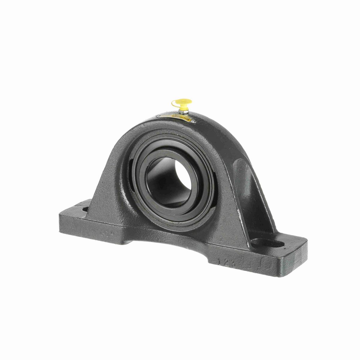 Sealmaster Mounted Cast Iron Two Bolt Pillow Block Ball Bearing - 52100 Bearing Steel, Black Oxided - Setscrew Lock - Air Handling Housing Fit, Noise Tested - SPM-35 CXU
