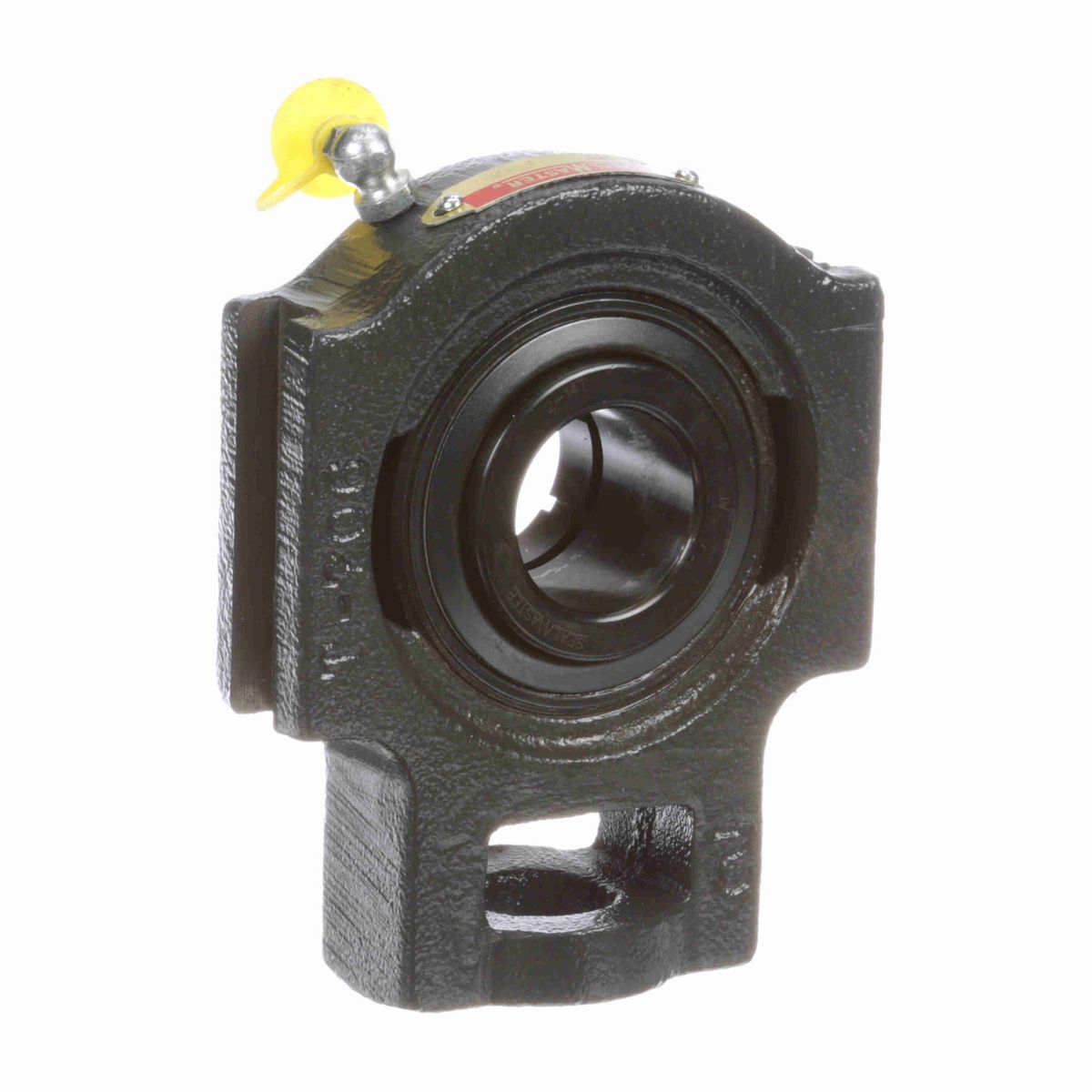 Sealmaster Mounted Cast Iron Wide Slot Take Up Ball Bearing - 52100 Bearing Steel, Black Oxided - Concentric Lock - ST-20T