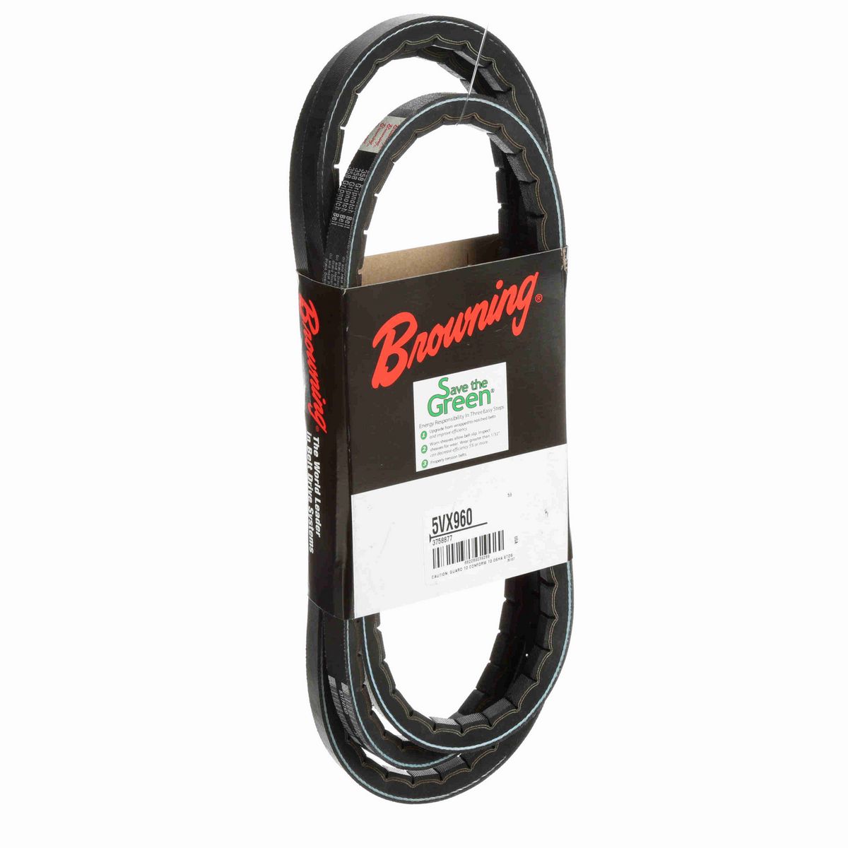 Browning EPDM Notched Belt 98% Efficient - 5VX960