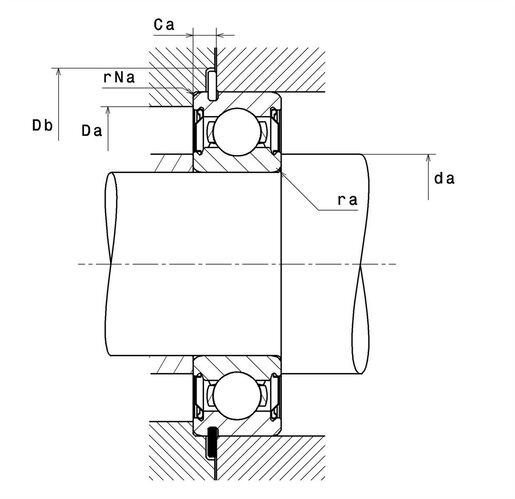 Однорядный шарикоподшипник NTN 6907ZZNR/2AS