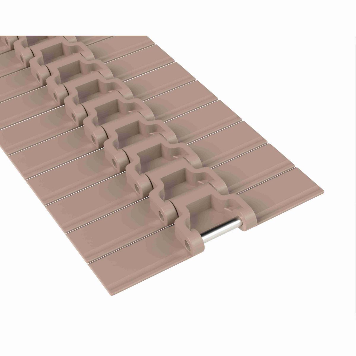 Rexnord HDS Straight Running Solid Top, Material: Tan Low Friction, Width: 7.5in, Pitch: 1.5in - 752.62.72