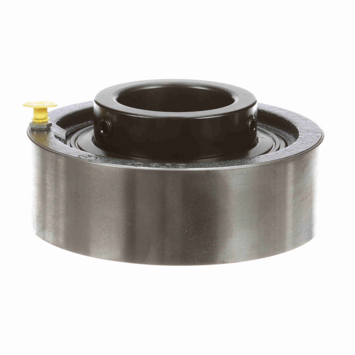 Sealmaster Mounted Cast Iron Cylindrical Cartridge Ball Bearing - 52100 Bearing Steel, Black Oxided - Setscrew Lock - MSC-39