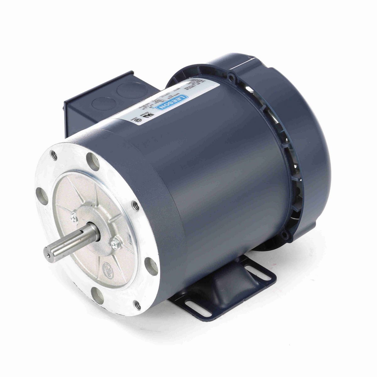 LEESON General Purpose Motor, 0.75 HP, 3 Ph, 60 Hz, 208-230/460 V, 1800 RPM, 56C Frame, TEFC - 110916.00
