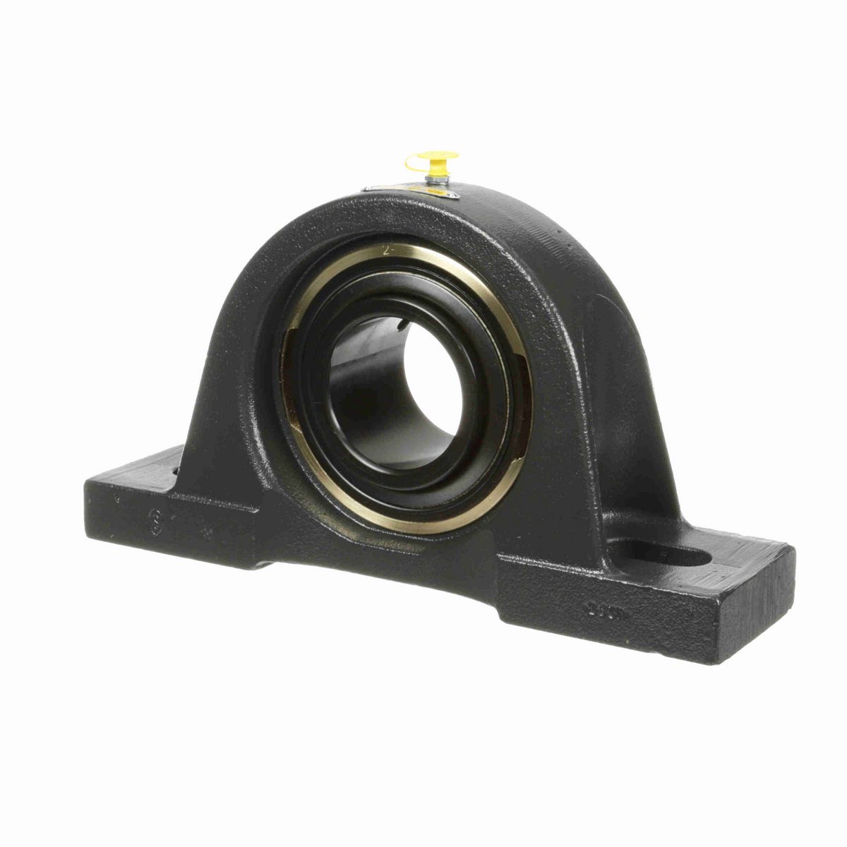 Sealmaster Mounted Cast Iron Two Bolt Pillow Block Ball Bearing - 52100 Bearing Steel, Black Oxided - Setscrew Lock - Air Handling Housing Fit, Noise Tested - EMP-43 CXU