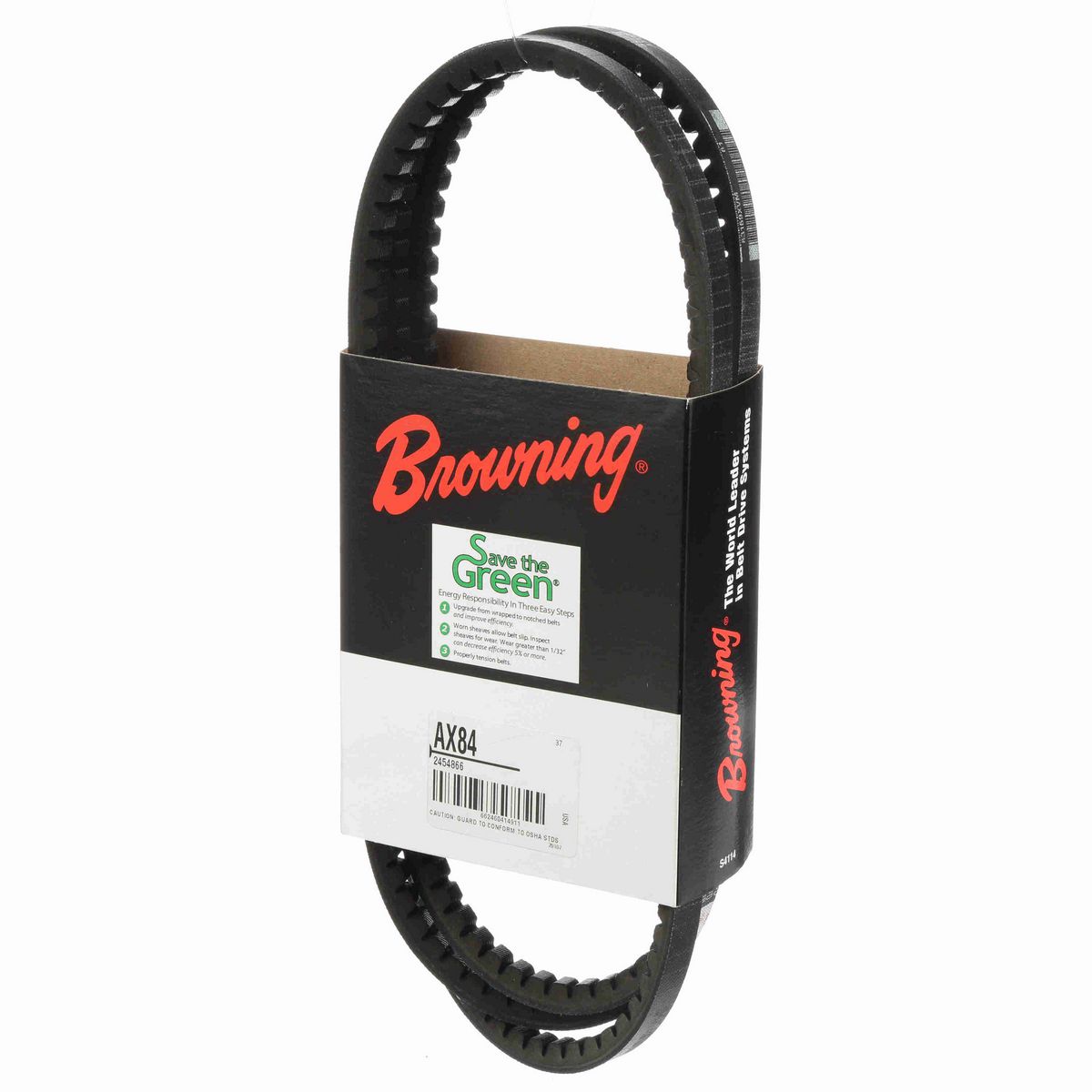 Browning EPDM Notched Belt 98% Efficient - AX84