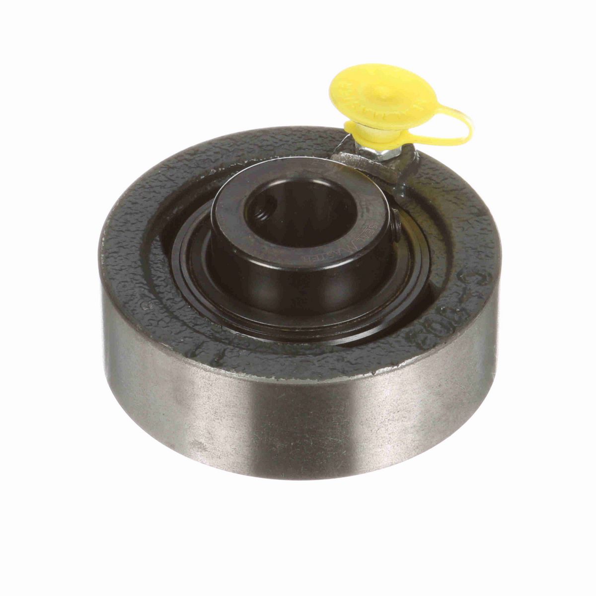 Sealmaster Mounted Cast Iron Cylindrical Cartridge Ball Bearing - 52100 Bearing Steel, Black Oxided - Setscrew Lock - SC-11