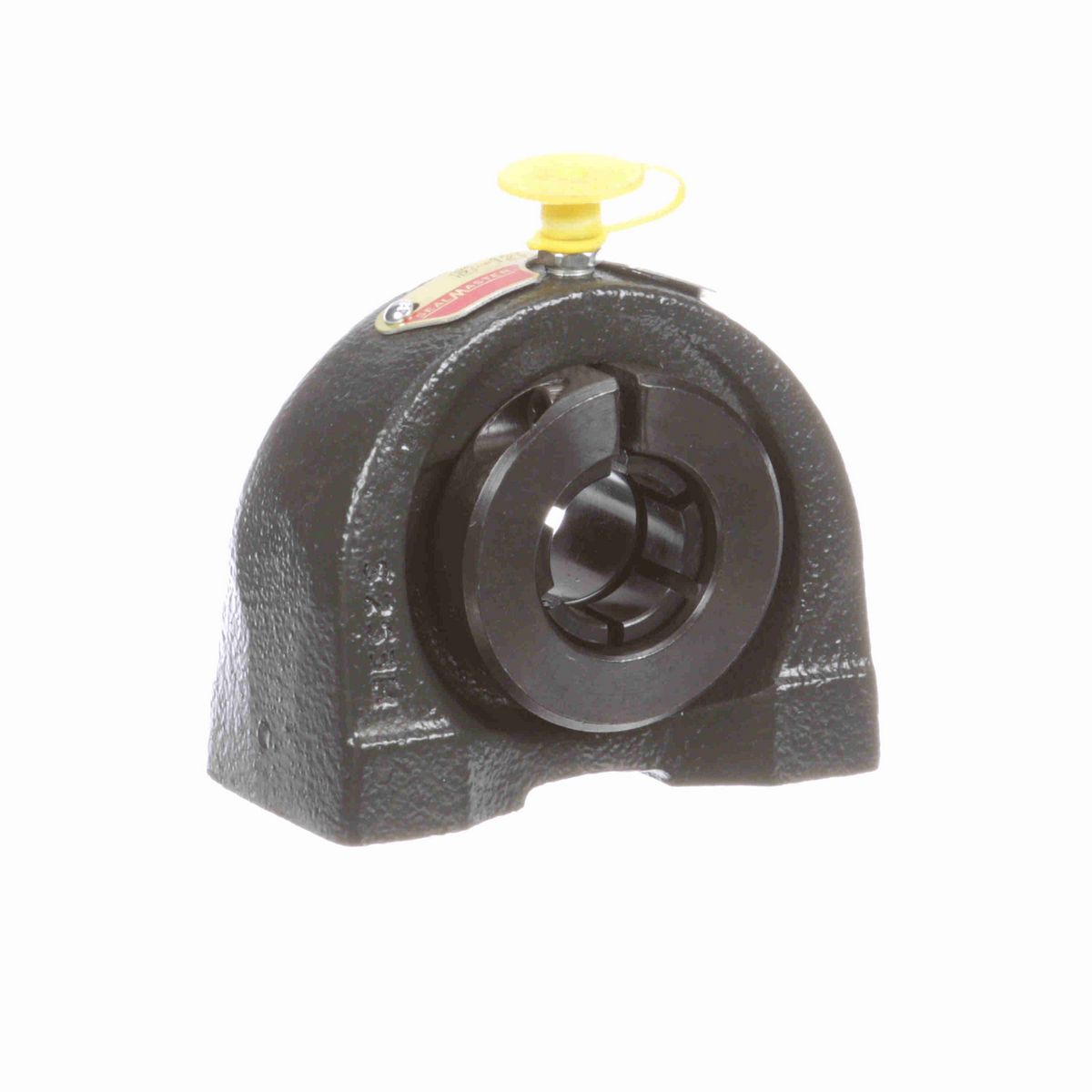 Sealmaster Mounted Cast Iron Tapped Base Pillow Block Ball Bearing - 52100 Bearing Steel, Black Oxided - Concentric Lock - TB-12T