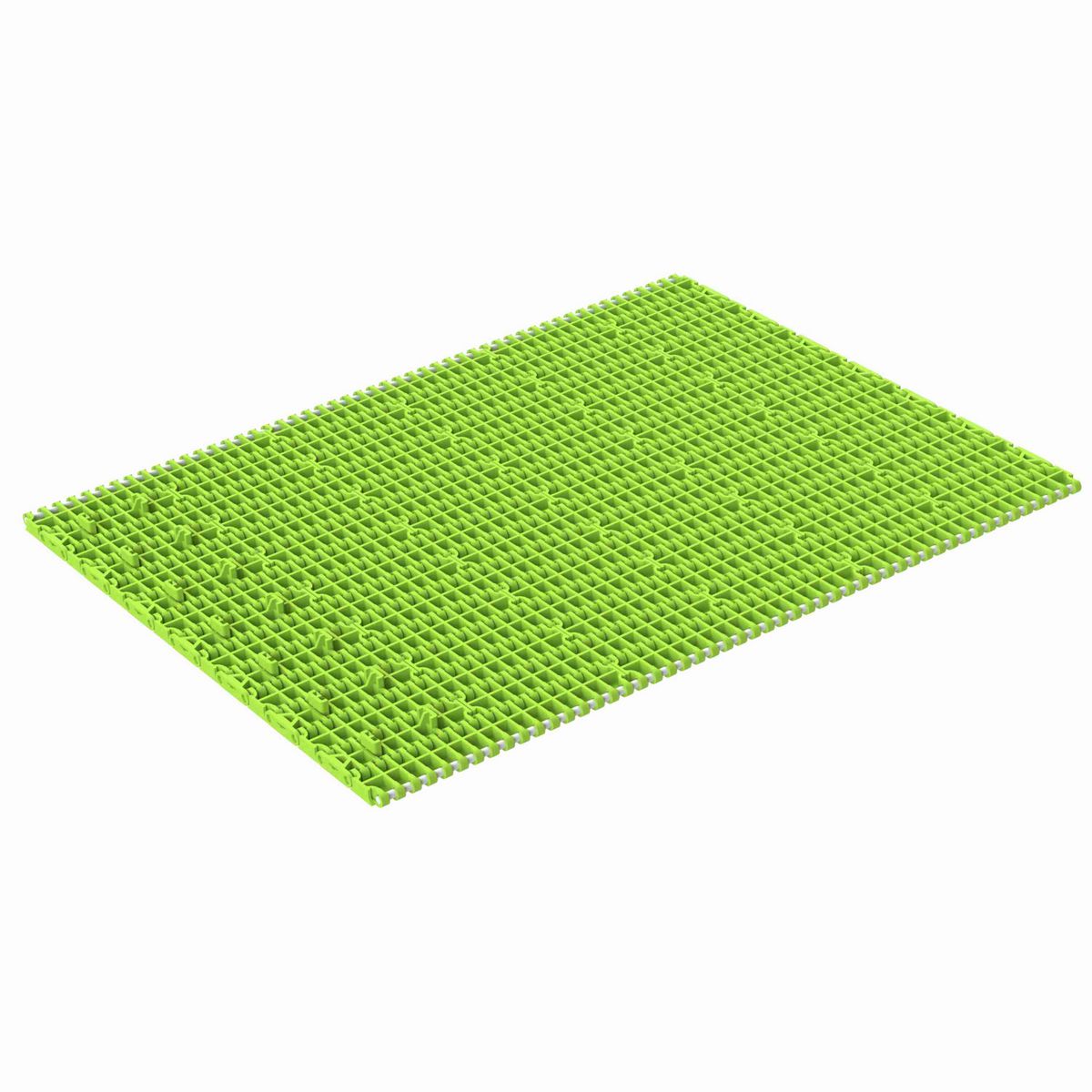 Rexnord 1000FT Straight Running Solid Top, Material: Bright Lime-Green Dry PET Low Friction, Width: 425mm, Pitch: 1in - 873.84.14